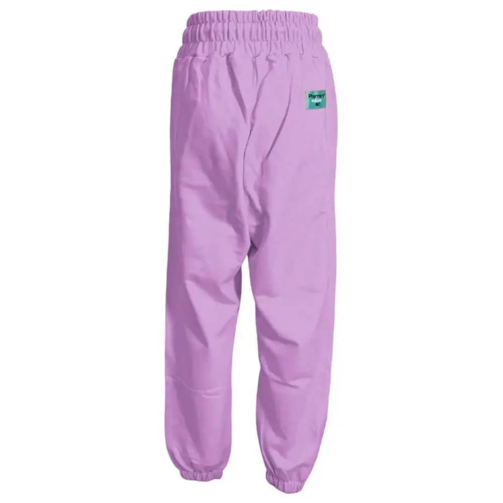 Pharmacy Industry Chic Purple Cotton Sweatpants with Logo - Picture 2 of 2